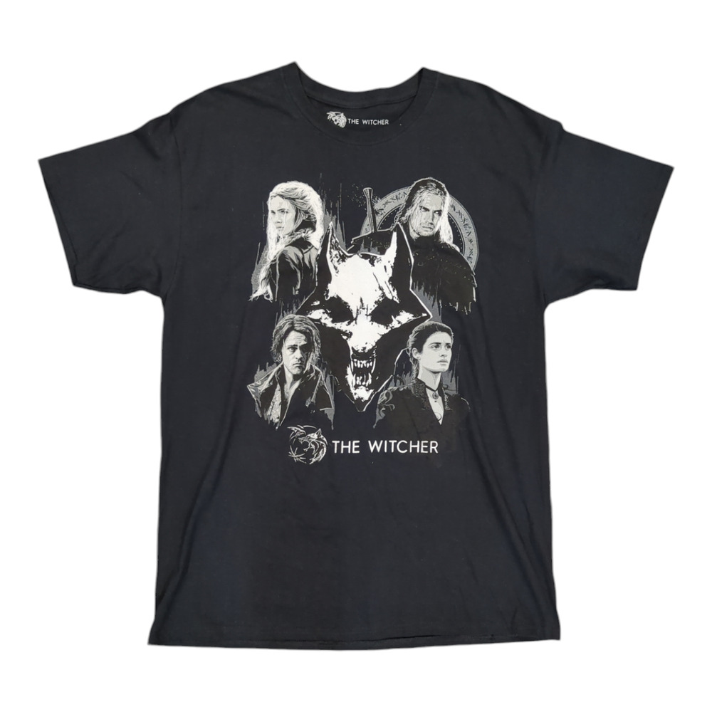 The Witcher T-Shirt Graphic Sz M Black TV Show